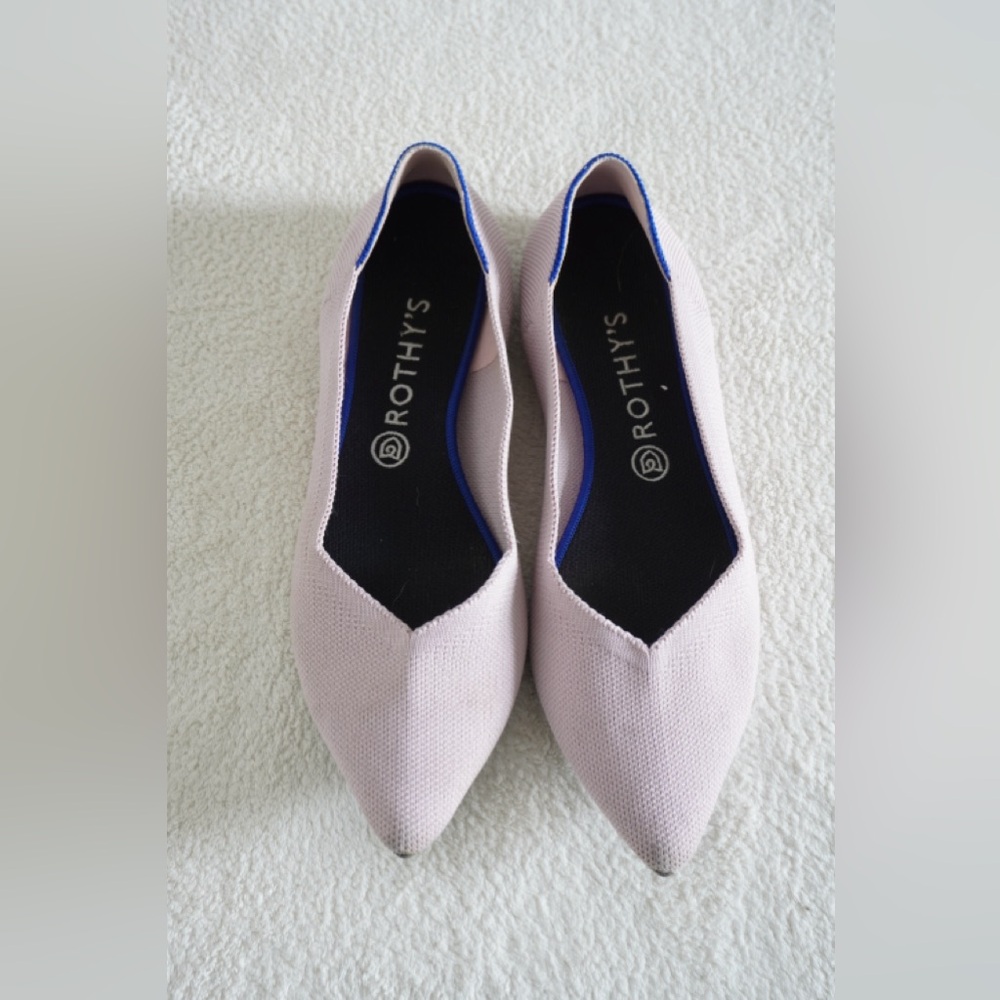 Rothy's Soft Pink Pointed Flats